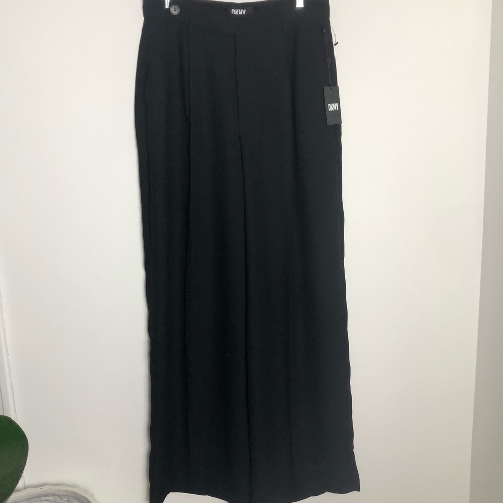 DKNY Wide Leg Trousers With Side Pockets